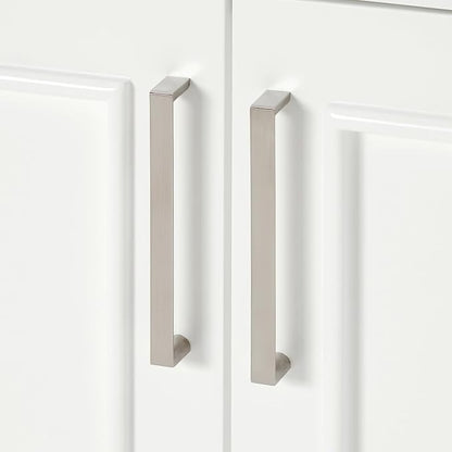 Langford 72-inch White Bathroom Vanity with Left & Right Rectangle Double Sinks, Pure White Quartz Countertop & Backsplash, Solid Wood Frame, Soft-Closing & Dovetail Drawers