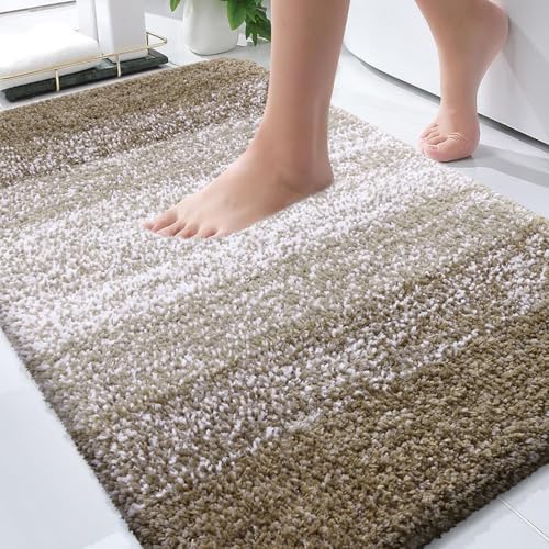OLANLY Bathroom Rugs Mat 30x20, Extra Soft Absorbent Microfiber Bath Rugs