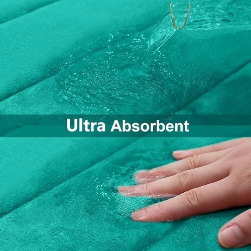 Buganda Memory Foam Bath Mat 47 x 24, Ultra Soft Absorbent Bathroom Rugs