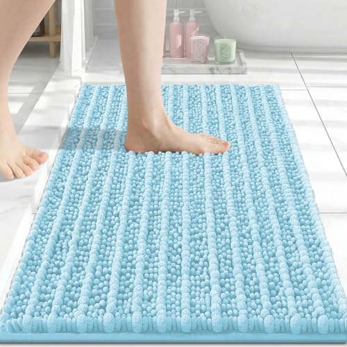 Arotive Bathroom Rugs Mat 30x17, Soft Absorbent Chenille Shaggy Bath Mat