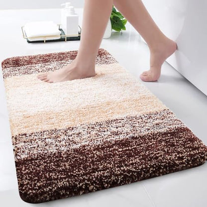 Arotive Microfiber Bathroom Rugs, Shaggy Soft Absorbent Bath Rug, 30x17