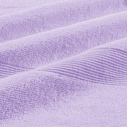 Belizzi Home 4 Pack Bath Towel Set 27x54, 100% Ring Spun Cotton, Ultra Soft Highly Absorbent Machine Washable Hotel Spa Quality Bath Towels for Bathroom, 4 Bath Towels - Purple