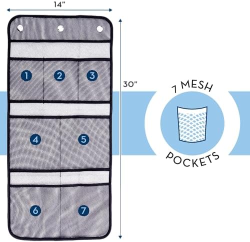 S&T INC. Shower Organizer and Caddy, 2 Pack, 14" x 30", Black