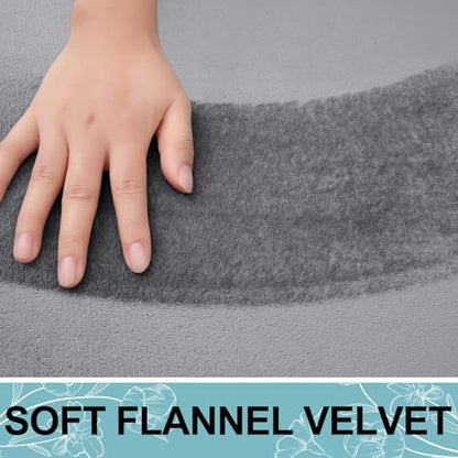 Smiry Memory Foam Bath Mat 24x16, Extra Soft and Absorbent Bathroom Rugs