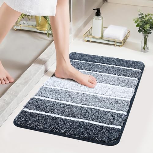 COSY HOMEER Bathroom Rugs 24x17, Ultra Soft Absorbent Bath Mat