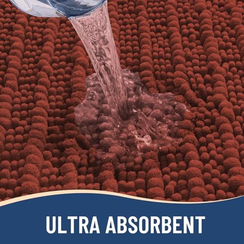 Arotive Bathroom Rugs Mat 30x20, Soft Absorbent Chenille Shaggy Bath Mat