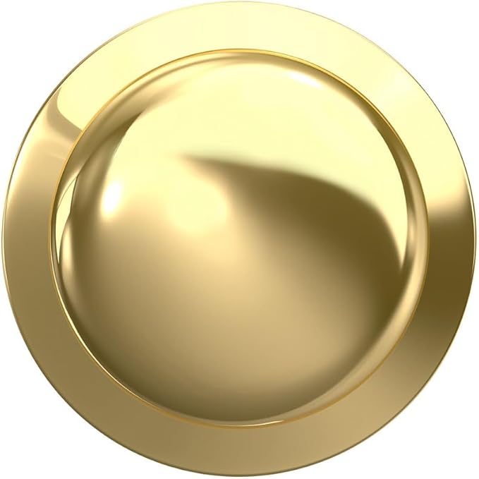 Schlage F170 PLY 605 Plymouth Door Knob, One Sided Non-Turning Dummy Door Handle, Bright Brass
