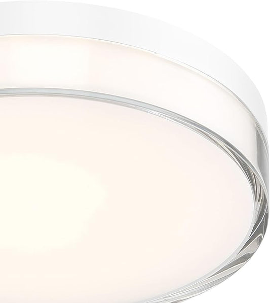Minka Lavery 749-2-44-L Vantage LED Flush Mount, 1-Light, 16 Total Watts, 7-in H x 1.5-in W, White