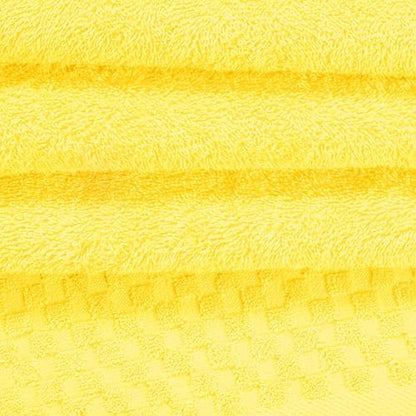 MyOwn Ultra Soft 2 Pack Oversized Bath Towel Set 28x55 inch, Cotton Large Bath Towels, Highly Absorbant Compact Quickdry & Lightweight Towel, Ideal for Gym Travel Camp Pool - Lime Yellow