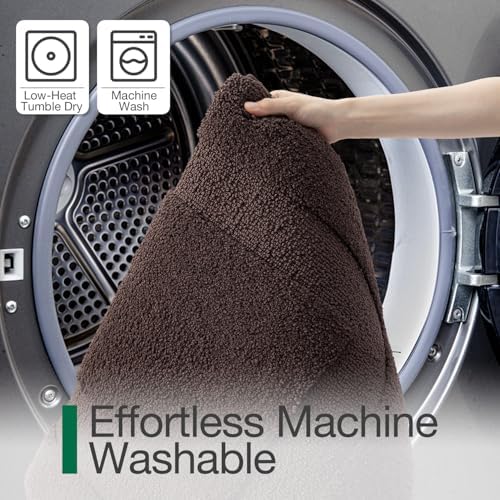 LUMI Ultra Soft Bathroom Rugs Absorbent, Non Slip Bath Mat 17x30, Brown