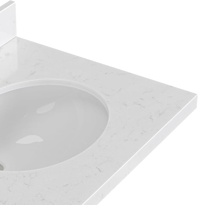 ARIEL Hepburn 66 Inch Double Oval Sink Bathroom Vanity with Carrara White Quartz Countertop 1.5 Inch in Vintage Green