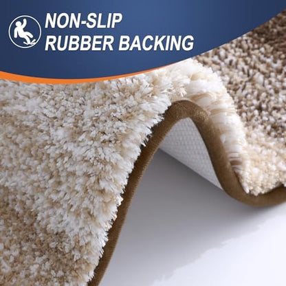 OLANLY Bathroom Runner Rug 40x24, Extra Soft Absorbent Microfiber Bath Rugs