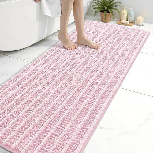 Arotive Bathroom Rugs Mat 70x24, Soft Absorbent Chenille Shaggy Bath Mat