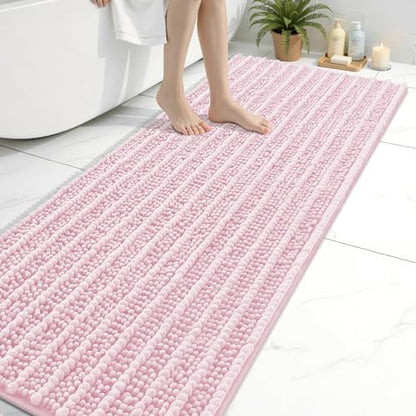 Arotive Bathroom Rugs Mat 70x24, Soft Absorbent Chenille Shaggy Bath Mat