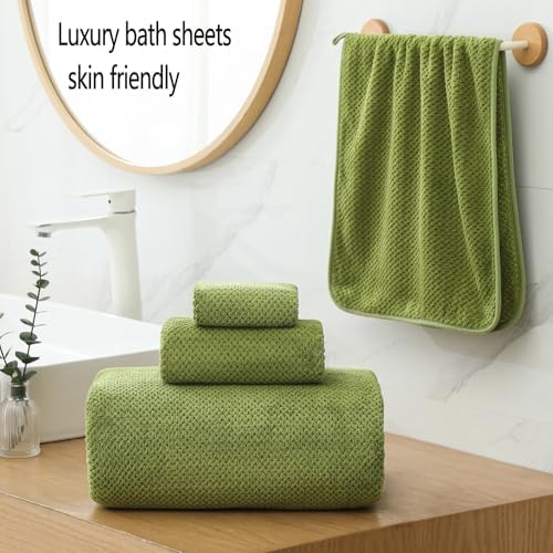 YTYC 39x78 Bath Sheets,Towels for Bathroom,Sage Green,2-Pieces