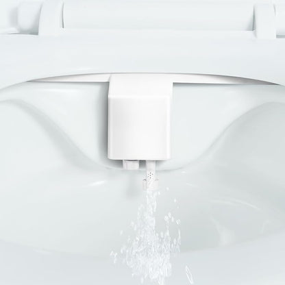 VEVOR Bidet Attachment for Toilet, Non-Electric Bidet Toilet Seat Attachment - Dual Retractable Nozzles, Adjustable Water Pressure, Easily Installed Cold Water Sprayer for Rear Feminine Wash, White
