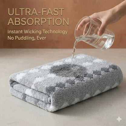 2-Pack Microfiber Bath Towels (27x54 Inches) - Ultra Soft & Quick Dry, 3X Absorbency, Lightweight for Gym, Yoga, Travel & Spa - Perfect for Home, Fitness & Post-Workout