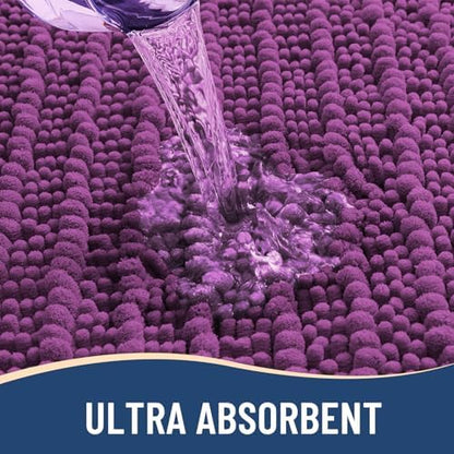 Arotive Bathroom Rugs Mat 24x16, Soft Absorbent Chenille Shaggy Bath Mat