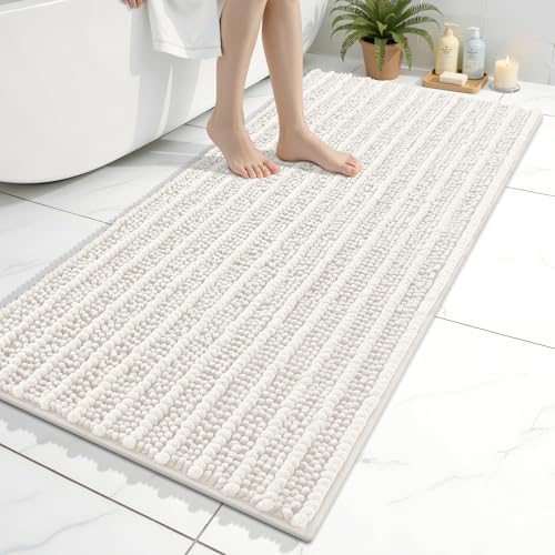 Arotive Bathroom Rugs Mat 45x27, Soft Absorbent Chenille Shaggy Bath Mat