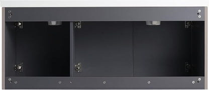 Malwee 48" Bathroom Vanity with Sink, 48 inch Double Sink Floating Vanity, Wall Mounted Bathroom Basin Cabinet Combo, Modern Khaki Bath Vanity Cabinet Set with Storage(MA10348DKH)