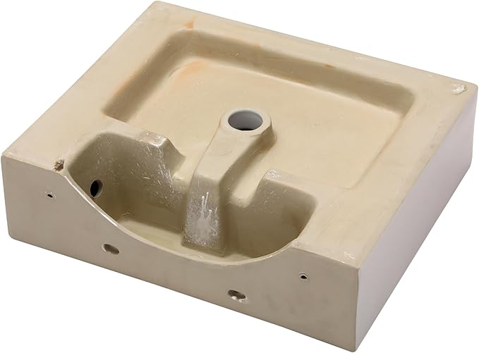 Sarlai Wall Mount Vessel Sink - 21 x 16 Inch Wall Mounted Bathroom Sink White Wall Hung Rectangle Porcelain Sink With Overflow Ceramic Basin Floating Lavatory Sinks
