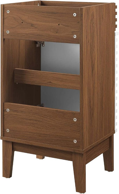 Modway Render 18" Bathroom Vanity in White Walnut - Sink Basin Not Included