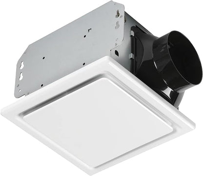 Homewerks 7140-80 Bathroom Fan Ceiling Mount Exhaust Ventilation, 1.5 Sones, 80 CFM, White