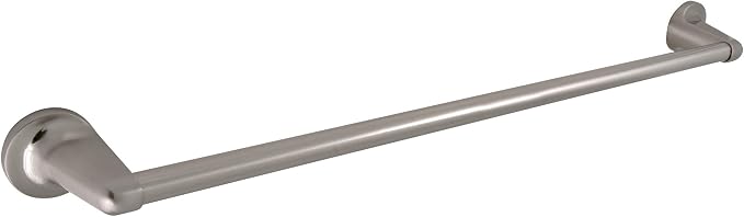 Design House 538355 Calisto Wall-Mounted Towel Ring Satin Nickel | Wall Mount, Transitional, Zinc, Hardware, 558171