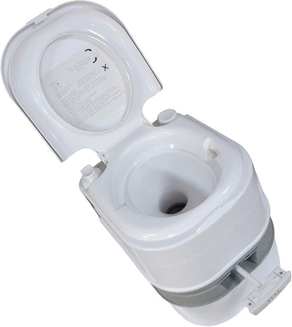 HongK- 6.3 Gallon 24L Portable Toilet Flush Travel Camping Commode Potty Outdoor/Indoor [P/N: ET-TOILET002-24L]