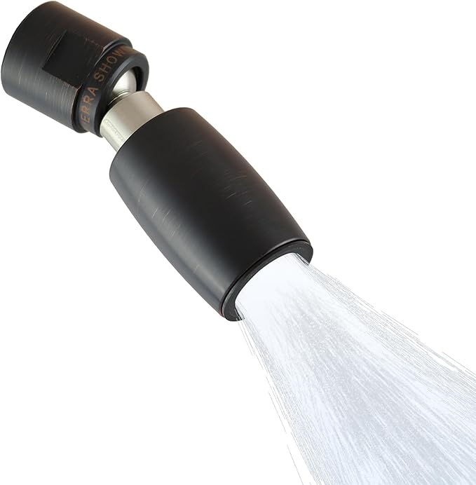 High Sierra® Classic™ Solid Metal 1.25 GPM Award Winning, Ultra Low Flow Shower Head. Patented Nozzle Never Clogs. Long Nut Hides Shower Arm Threads. Oil Rubbed Bronze Finish