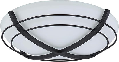 Good Housekeeping 81031 Kingsley Decorative 90 CFM 2.5 Sones Bathroom Ventilation Exhaust Fan with Light, Matte Black
