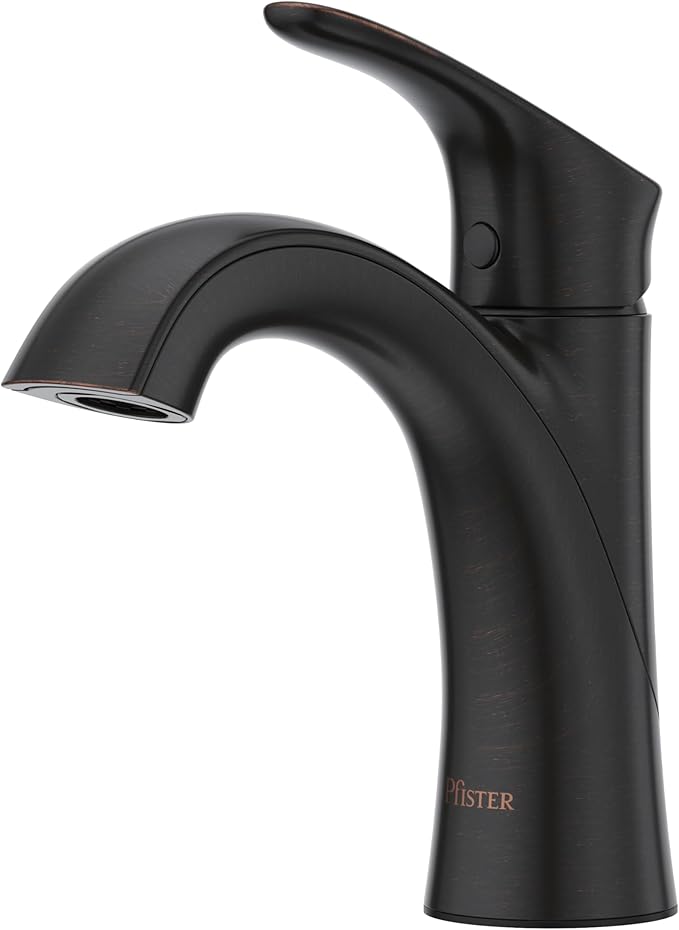 Pfister Weller Bathroom Sink Faucet, Single Handle, Single Hole or 3-Hole, Tuscan Bronze Finish, LG42WR0Y