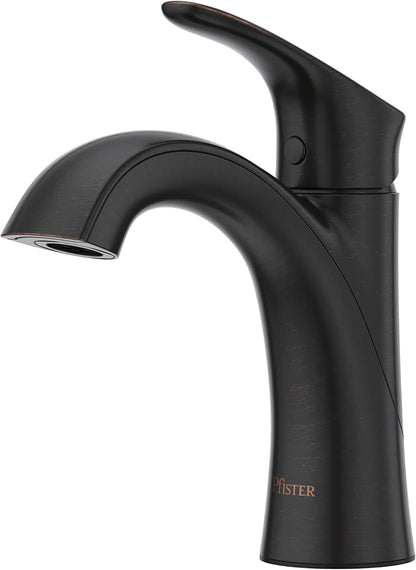 Pfister Weller Bathroom Sink Faucet, Single Handle, Single Hole or 3-Hole, Tuscan Bronze Finish, LG42WR0Y