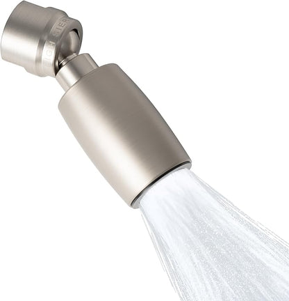 High Sierra® - CLASSIC™ Solid Lead-Free Metal 1.8 GPM Award Winning. Low Flow Shower Head. Patented Nozzle Never Clogs - Brushed Nickel Finish