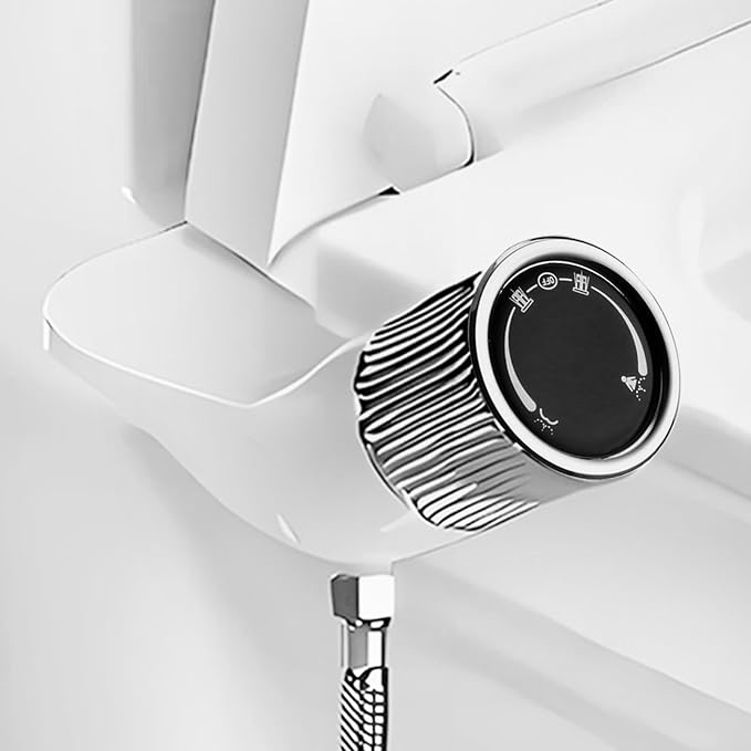 Bidet Attachment for Toilet, Non-Electric, Dual Nozzle, Self-Cleaning | Rear & Feminine Wash, Easy Install, Fits Most Standard Toilets, Not for RV Use, Includes Hose, T-Adapter & Teflon Tape
