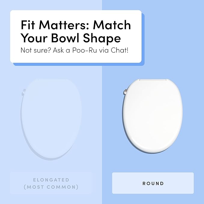 TUSHY Wave Non-Electric Bidet Toilet Seat | Sleek Round Design, Quick-Release for Easy Cleaning | DuoFlow Front & Rear Wash, Self-Cleaning Nozzle, Soft-Close Lid, 10-Min DIY Install, Platinum Knob