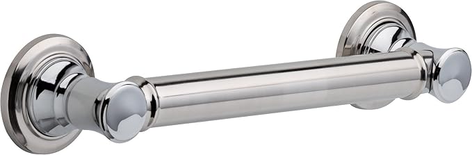 DELTA FAUCET 41612 Traditional Grab Bar, 12-Inch, Chrome