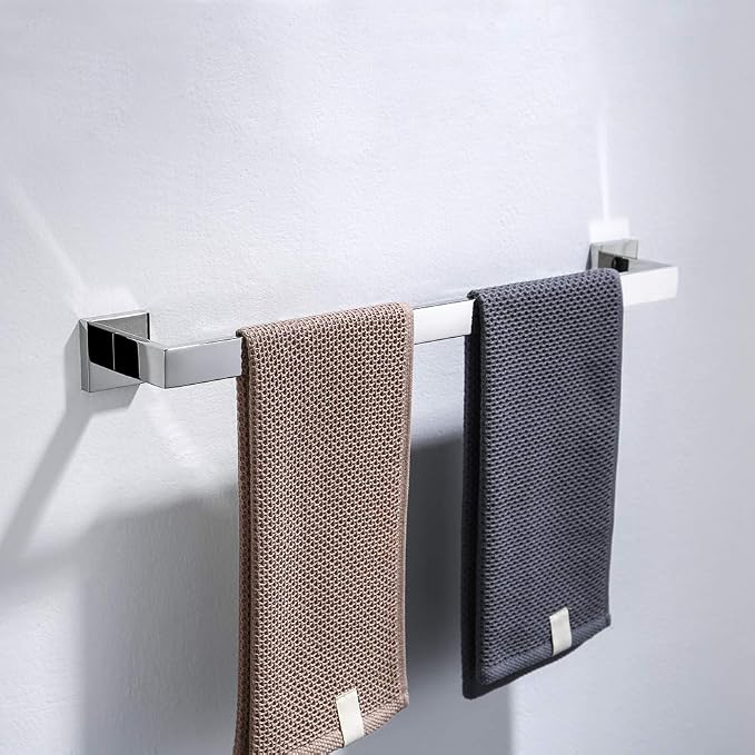 TURS 4 Pieces Bathroom Hardware Accessories Set Polished Towel Bar Set,Wall Mounted,Premium Stainless Steel.Q7CHP4-40CM