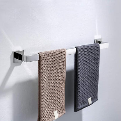 TURS 4 Pieces Bathroom Hardware Accessories Set Polished Towel Bar Set,Wall Mounted,Premium Stainless Steel.Q7CHP4-40CM