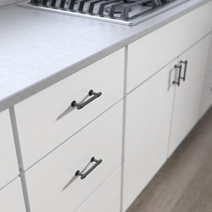 Franklin Brass Francisco (1-Pack) Cabinet Handles 3" Hole Center Pulls | Soft Iron Hardware for Kitchen Drawers, Dressers, Furniture P29520-SI-C