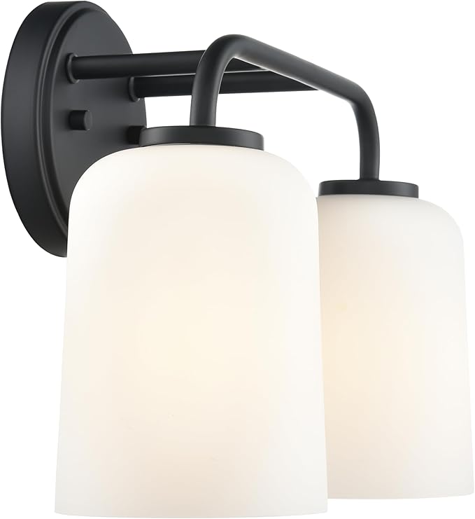 ML Lighting 214202-MB Laphia 14" Wide 2-Light Vanity - Matte Black