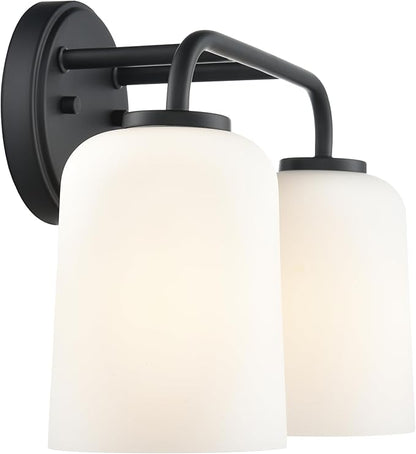 ML Lighting 214202-MB Laphia 14" Wide 2-Light Vanity - Matte Black