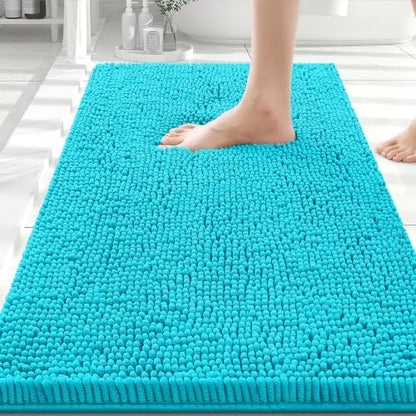 Smiry Bathroom Rugs 30X20, Luxury Chenille Extra Soft Absorbent Bath Mat