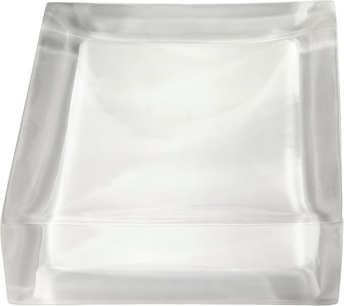 Izod - Soap Dish, Sleek Resin Countertop Accessories, Dorm Room Essentials, Modern Home Decor (Marina Collection, White)