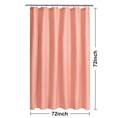 N&Y HOME Fabric Shower Curtain or Liner with Magnets, Coral | Hotel Quality, Washable, Water Repellent, Cloth Shower Curtain with Grommets for Bathroom, Standard Size