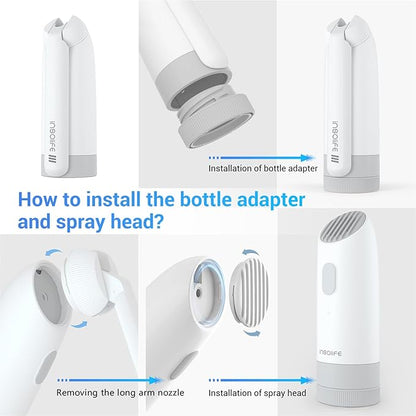 Portable Bidet | High Pressure Travel Bidets with Adapter | Rechargeable Portable Electric Bidets for Men & Women Cleaning | Portable Bidet for Travel