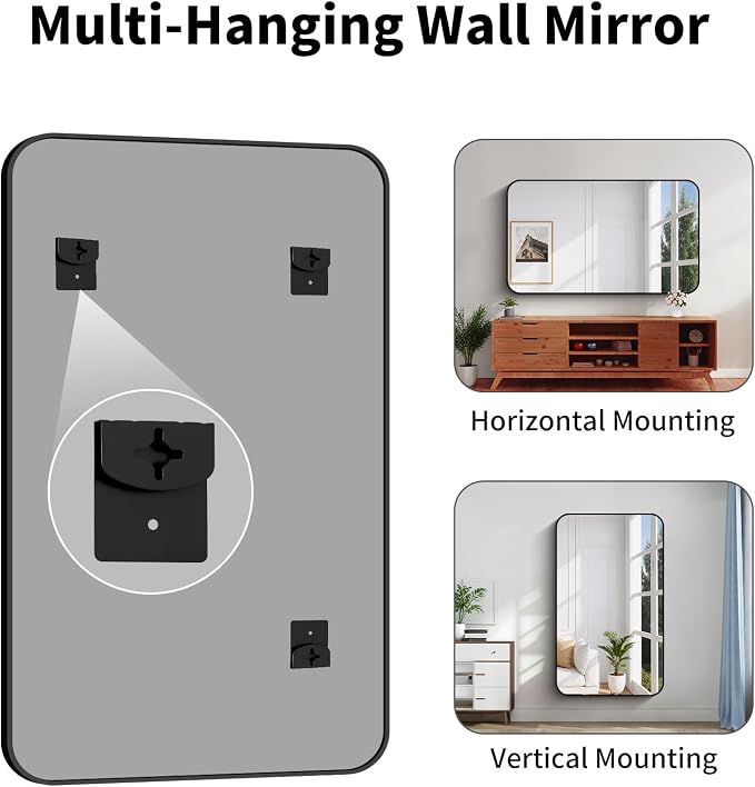 Koonmi Bathroom Wall Mirror,36x60 Inch Large Vanity Mirror for Over Sink