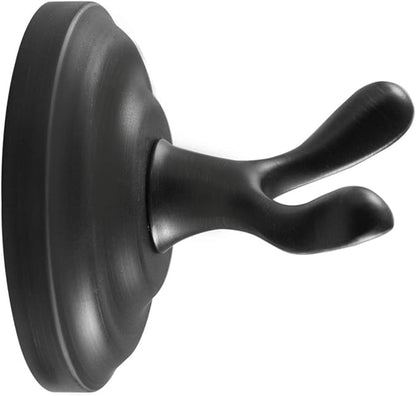 SENTO ROBIKI Black Bathroom Accessories Set, Bath Hardware, Includes Robe Hook, Toilet Paper Holder, Towel Ring, 18” & 24” Towel Bar, Duty Metal Bath Hardware Set Wall Mounted (4-Piece, Matte Black)
