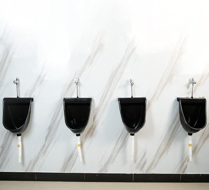 Urinal Toilet for Men Wall Mounted Male Toilet with Flush | Male Urinals for Home Dorm Garden RV Apartment Dad Boyfriend Grandpa