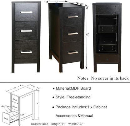 UEV 60" Black Bathroom Vanity Set,Double Vanity with Double Vessel Sink Combo and Removable Side Cabinet,Mirror Not Included (A10)